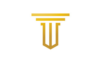 Pillar Logo Template. Column Vector illustration Design V2