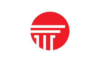 Pillar Logo Template. Column Vector illustration Design V3