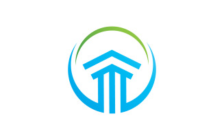 Pillar Logo Template. Column Vector illustration Design V5