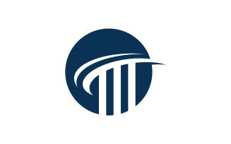 Pillar Logo Template. Column Vector illustration Design V7