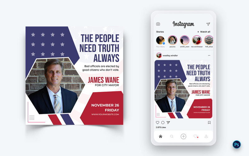 Political Campaign Social Media Post Design Template-03