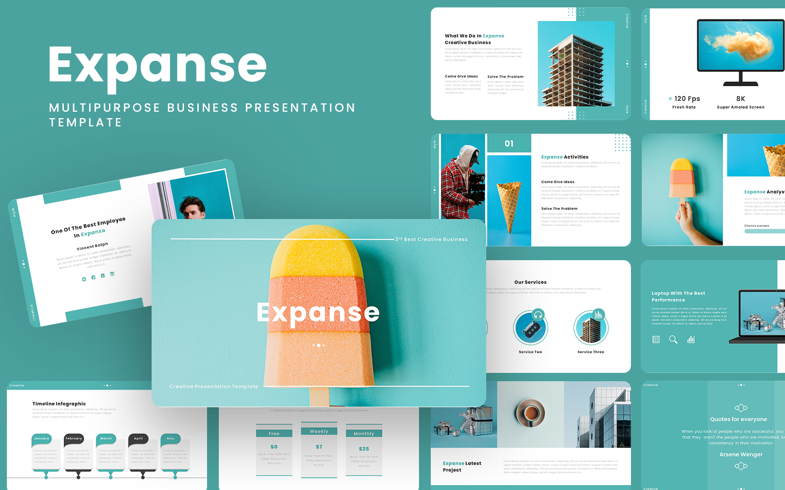 Expanse - Creative Business Google Slides Template