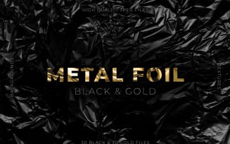 Black & Gold Metal Foil Textures