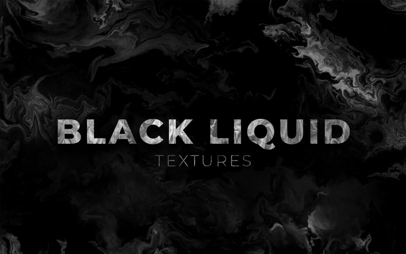 Black Liquid Texture Pack Background