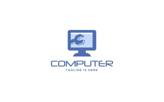 Computer and Networking Logo Template