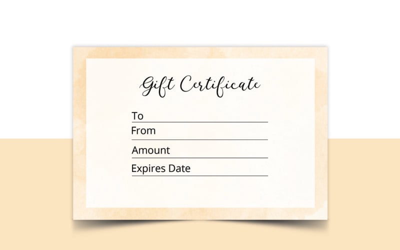 Multipurpose Gift Certificate Template Corporate Identity
