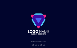 Abstract Shape Colorful Logo