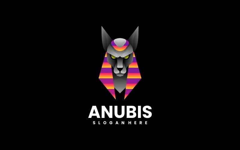Anubis Gradient Logo Style Logo Template