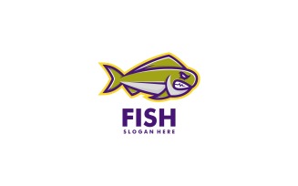 Fish Mascot Logo Template