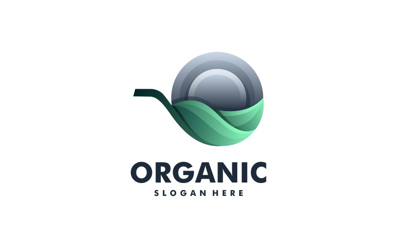 Organic Gradient Logo Style Logo Template