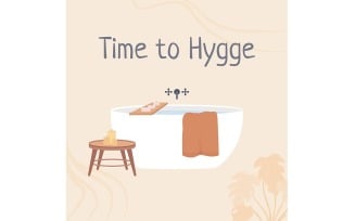 Time to Hygge Card Template