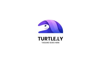 Turtle Color Gradient Logo Design