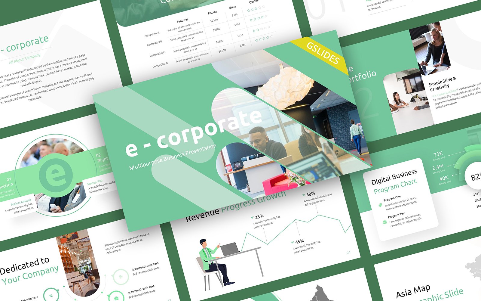 Template #261569 Business Corporate Webdesign Template - Logo template Preview