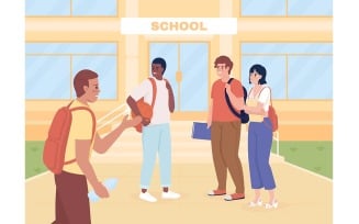 Welcome Back to School Illustration