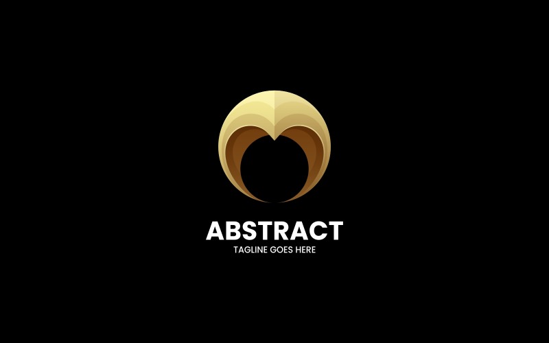 Abstract Circle Love Gradient Logo Logo Template
