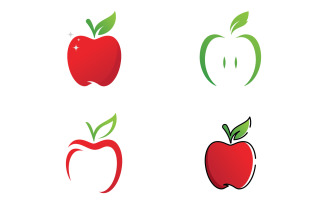 Apple Fresh Fruit logo Vector Logo Design Template V10