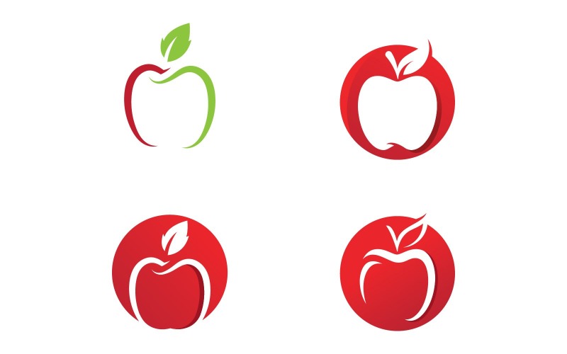 Apple Fresh Fruit logo Vector Logo Design Template V11 Logo Template