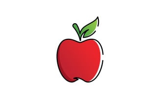 Apple Fresh Fruit logo Vector Logo Design Template V3