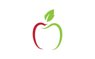 Apple Fresh Fruit logo Vector Logo Design Template V6