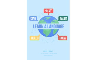 Learn Language Banner Template
