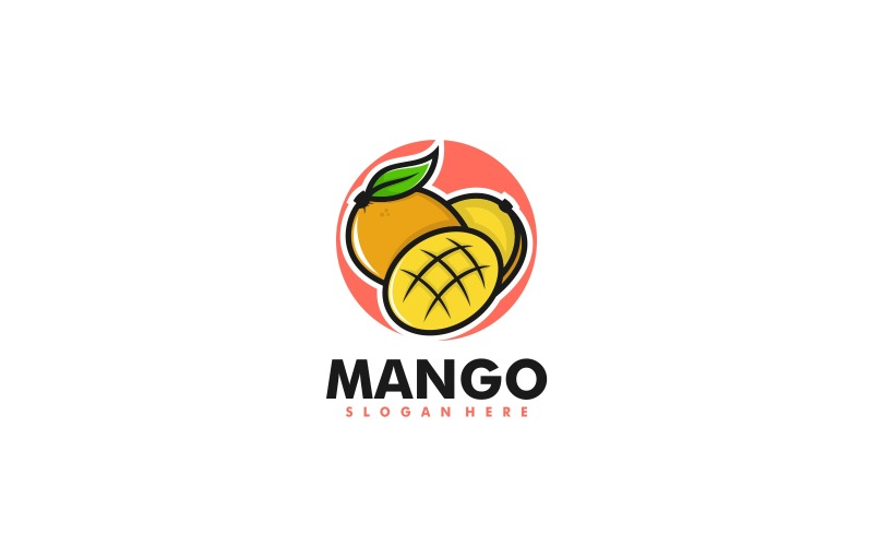 Mango Simple Mascot Logo Design Logo Template