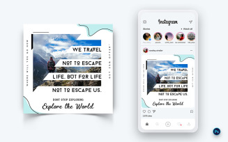 Travel Explorer and Tour Social Media Post Design Template-06