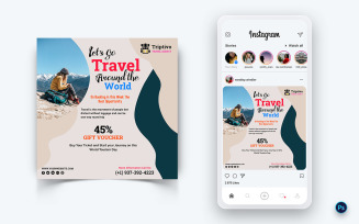 Trip and Travel Social Media Post Design Template-19