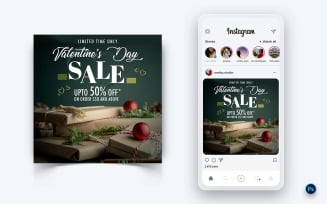 Valentines Day Party Social Media Post Design Template-03