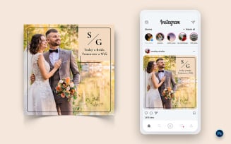 Wedding Invitation Social Media Post Design Template-01
