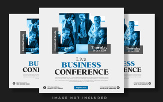 Live Business Conference Creative And Trendy Social Media Post