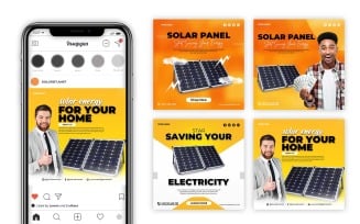 Solar Panel Social Media Templates