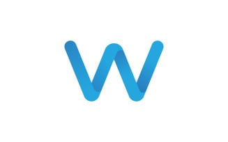 W Letter Logo Vector Logo Design Template V4