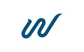 W Letter Logo Vector Logo Design Template V5