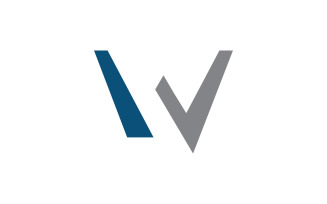 W Letter Logo Vector Logo Design Template V8