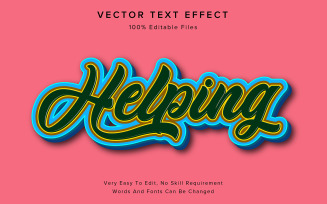 Helping Luxury Style Editable Text Effect