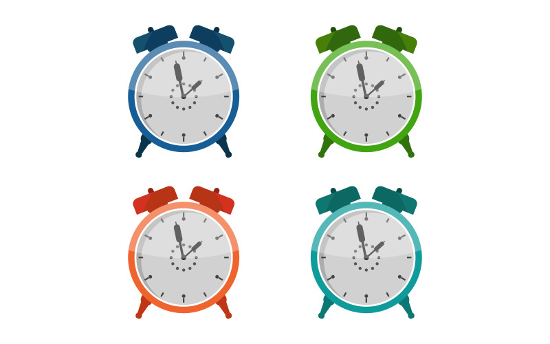 Alarm clock on a background Vector Graphic