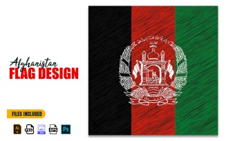 19 August Afghanistan Independence Day Flag Design Illustration