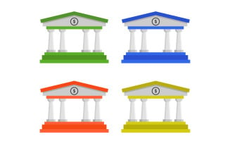 Bank illustrated in vector