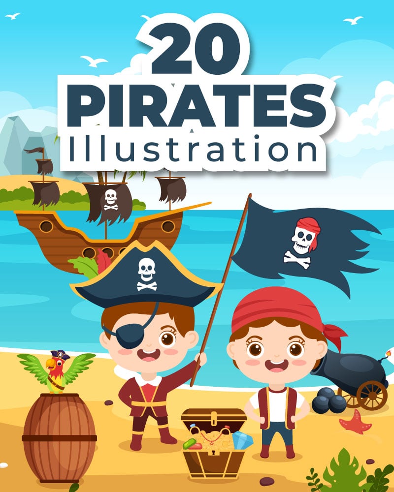 Kit Graphique #262228 Pirate Parrot Divers Modles Web - Logo template Preview