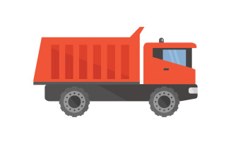 Truck illustrated in vector