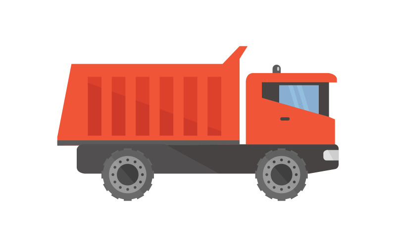 Truck illustrated in vector Vector Graphic