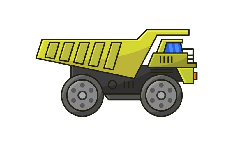 Truck illustrated on a background Vector Graphic