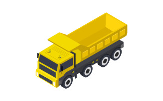 Vectorized illustrated truck