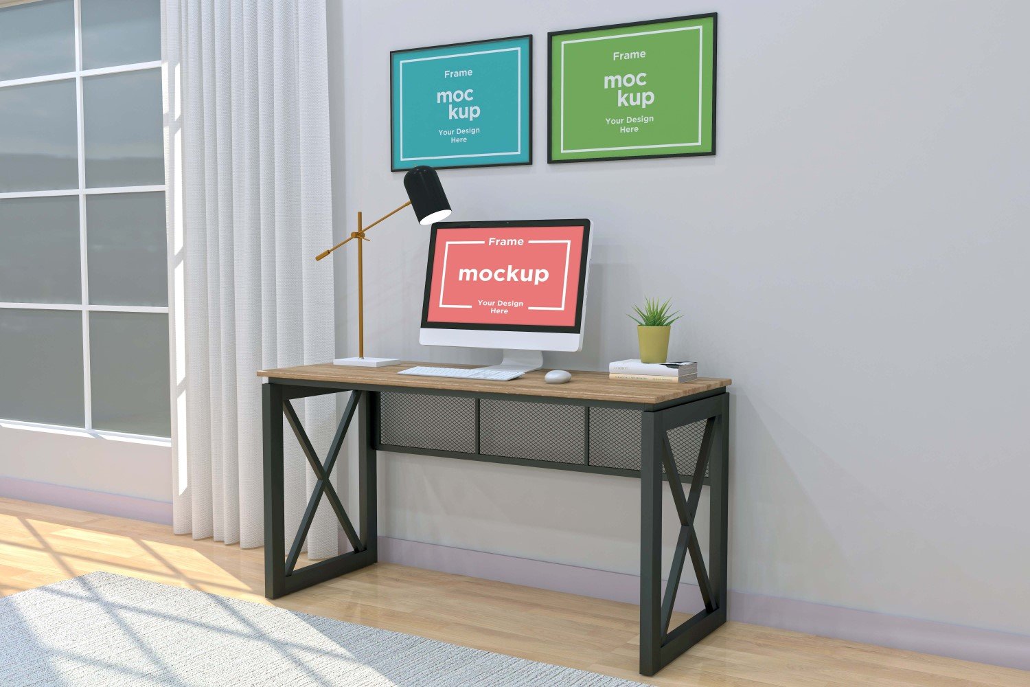 Template #262360 Mockup Workstation Webdesign Template - Logo template Preview