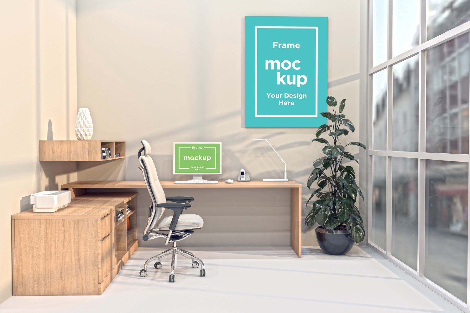 Template #262400 Mockup Workstation Webdesign Template - Logo template Preview