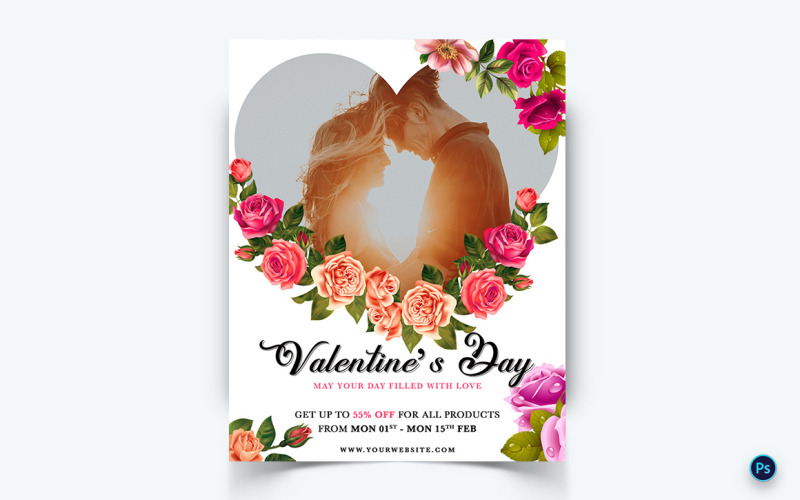 Valentines Day Party Social Media Feed Design Template-10
