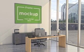 Workstation Frame Mockup Workplace Study Table V-44
