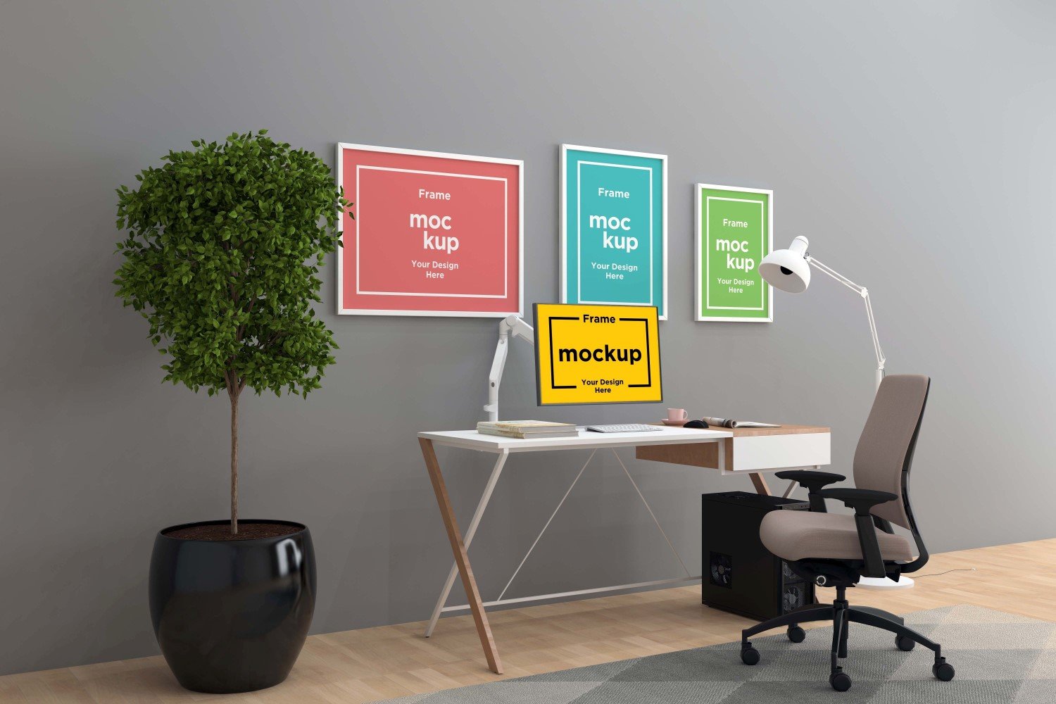 Kit Graphique #262538 Workplace Mockup Divers Modles Web - Logo template Preview