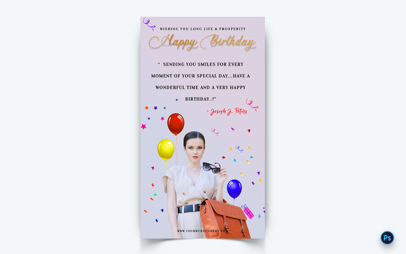 Birthday Party Celebration Social Media Instagram Story Design Template-03