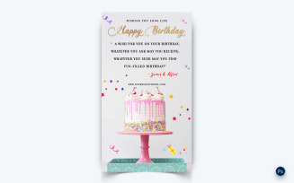Birthday Party Celebration Social Media Instagram Story Design Template-04